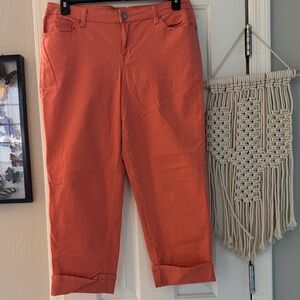 Style & Co. Coral Curvy Capri Denim Jeans Pants